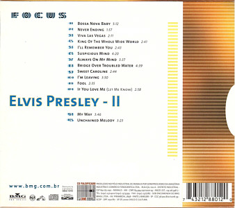 Good Rockin' Tonight - The Best Of Elvis. Vol. 2 - Elvis Presley CD Good Rockin' Tonight - The Best Of Elvis. Vol. 2 (Focus International) - Brazil 2000 - BMG M20027 - Elvis Presley CD