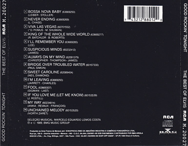 Good Rockin' Tonight - The Best Of Elvis. Vol. 2 - Brazil 1997 - BMG CD 20027