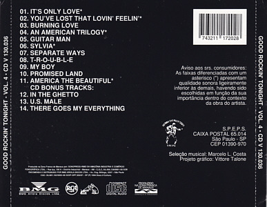 Good Rockin' Tonight - The Best Of Elvis. Vol. 4 - Brazil 1997 - BMG V 130036 - Elvis Presley CD