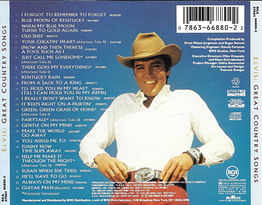 Great Country Songs - Brazil 1996 - BMG 07863 66880 2 - Elvis Presley CD