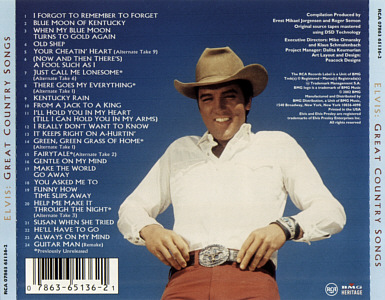 Great Country Songs - USA 2010 - Sony Music 07863 65136-2