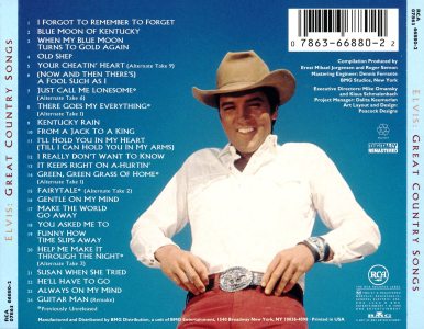Great Country Songs - USA 1996 - BMG 07863 66880 2