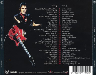 Greatest Hits (De 60 Største Hits) - Denmark 2001 - BMG 743218474125 - Elvis Presley CD