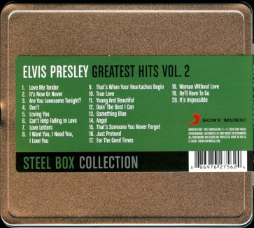 Greatest Hits Vol. 2 (Steel Box Collection) - Sony/BMG 88697627562 - EU 2009