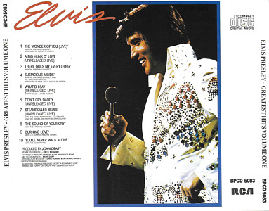 Greatest Hits Volume One - Australia 1990 - BMG BPCD 5083 - Elvis Presley CD