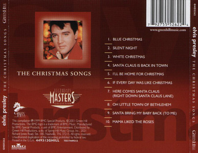 The Christmas Songs - Green Hill Music / BMG USA - Elvis Presley CD