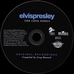 Love Songs - Green Hill Music / BMG USA - Elvis Presley CD