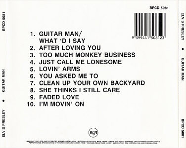 Guitar Man - Australia 1989 - BMG BPCD 5081
