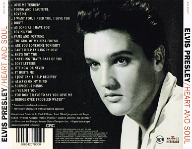 Heart & Soul (The Classic Album Series) - USA 2002 - BMG Heritage BG2 65137 (Columbia House) - Elvis Presley CD
