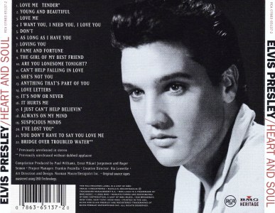 Heart & Soul (The Classic Album Series) - USA 2002 - BMG Heritage 07863 65137-2 - Elvis Presley CD