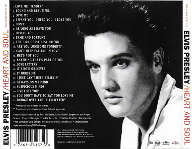 Heart & Soul (The Classic Album Series) - Mexico 2003 - BMG Heritage 07863 65137-2 - Elvis Presley CD