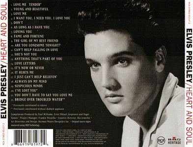 Heart and Soul - USA 2012 - Sony 88691981724 - Elvis Presley CD