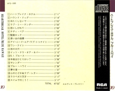 Heartbreak Hotel/Blue Hawaii - S-Record Best Collection - Japan 1989 - RCA VFD 1320