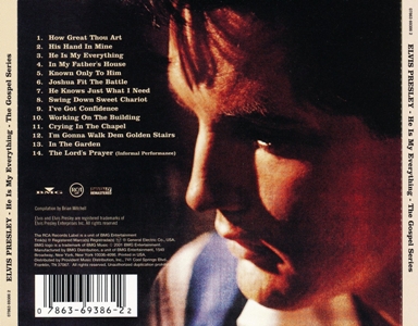He Is My Everything (Gospel-Series) - USA 2001 - BMG 07863 69386 2