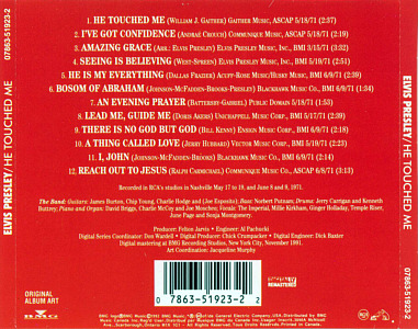 He Touched Me - Canada 1992 - BMG 07863-51923-2