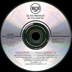 He Touched Me - Canada 1994 - CRC - BMG BG2 51923 - Elvis Presley CD