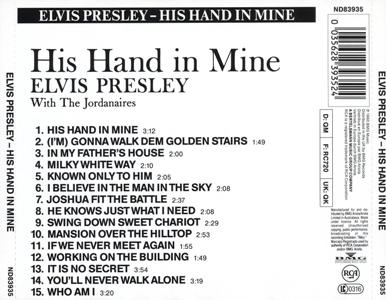 His Hand in Mine [1] - Australia 1992 - BMG ND 83935
