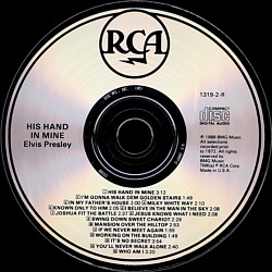 His Hand in Mine [2] - USA 1993 - BMG 1319-2-R - Elvis Presley CD
