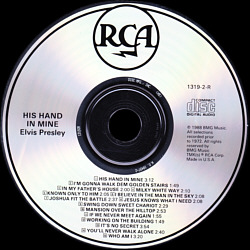 His Hand in Mine [2] - USA 1995 - BMG 1319-2-R - Elvis Presley CD