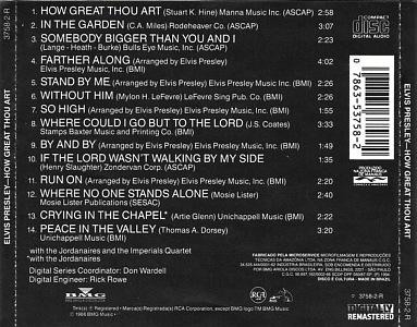 How Great Thou Art - Brazil 1994 - BMG 3758-2-R - Elvis Presley CD