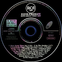 How Great Thou Art - The Original Elvis Presley Collection Vol. 27 - EU 1999 - BMG 74321 90628 2 - Elvis Presley CD
