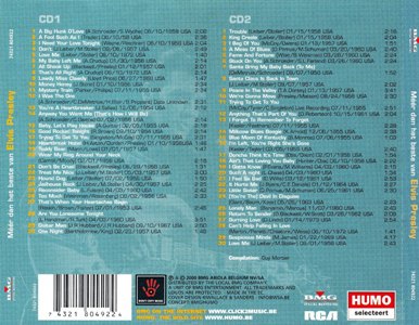 Humo Selecteert Meer Dan Het Beste Van Elvis Presley - Belgium 2000 - BMG 74321 80492 2