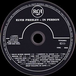 In Person At The International Hotel, Las Vegas, Nevada - EU 2014 - Sony Music ND 83892 - Elvis Presley CD