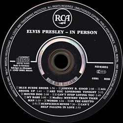 In Person At The International Hotel, Las Vegas, Nevada - Elvis Presley CD In Person At The International Hotel, Las Vegas, Nevada - EU 2016 - Sony Music ND 83892 - Elvis Presley CD