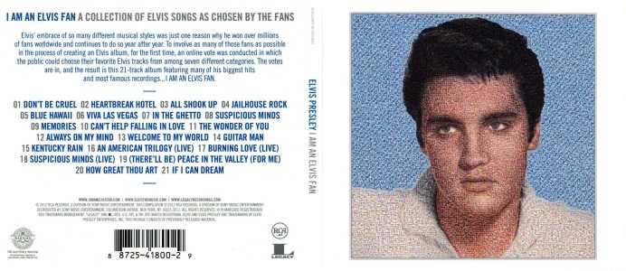 I Am An Elvis Fan (digipack) - USA 2012 - RCA/Legacy 88725418002