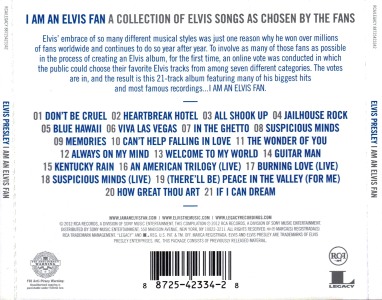 I Am An Elvis Fan - Malaysia 2012 - RCA Legacy 88725423342