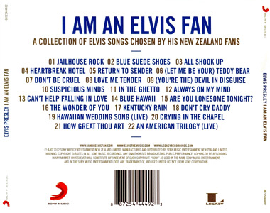 I Am An Elvis Fan - New Zealand 2012 - Sony/Legacy 88725444492