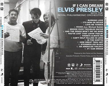 If I Can Dream - Elvis Presley with the Royal Philharmonic Orchestra - China 2016 - Sony Music 88875084952 - Elvis Presley CD
