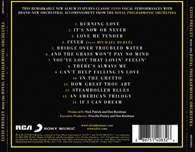If I Can Dream - Elvis Presley with the Royal Philharmonic Orchestra - EU 2020 - Sony Music 88875140832 - Elvis Presley CD