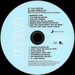 If I Can Dream - Elvis Presley with the Royal Philharmonic Orchestra - Mexico 2015 - Sony Music 88875084952 - Elvis Presley CD