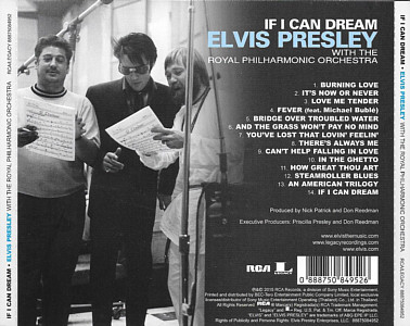 If I Can Dream - Elvis Presley with the Royal Philharmonic Orchestra - Thailand 2015 - Sony Music 88875084952 - Elvis Presley CD