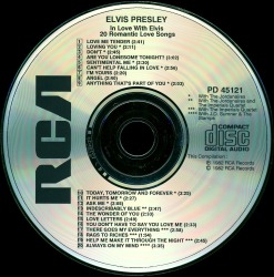 In Love With Elvis - 20 Romantic Love Songs - Thailand 1995 - BMG PD 45121