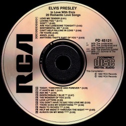In Love With Elvis - 20 Romantic Love Songs - Taiwan 1995 - BMG PD 45121
