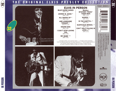  -  The Original Elvis Presley Collection Vol. 32 - EU 1999 - BMG 74321 90633 2 - Elvis Presley CDGermany 1998 - BMG ND 83892 - Elvis Presley CD