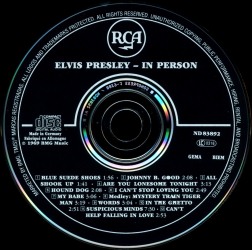 Elvis In Person At The International Hotel, Las Vegas, Nevada - Germany 1993 - BMG ND 83892