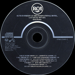 In Person At The International Hotel, Las Vegas, Nevada - USA 1994 - BMG 07863-53892-2 - Elvis Presley CD