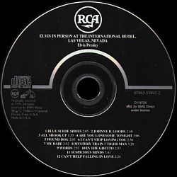 In Person - USA 1996 - BMG 07863-53892-2 / BMG Direct D118726 - Elvis Presley CD