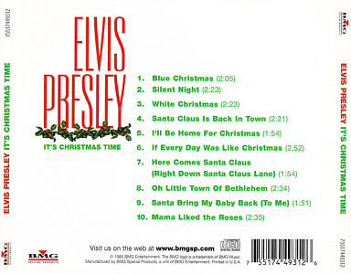 It's Chrismas Time - Elvis Presley CD Elvis Presley CD