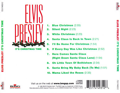 It's Chrismas Time - USA 2007 - Sony/BMG 75517449312  - Elvis Presley CD