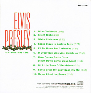 It's Chrismas Time - USA 2003 - BMG DRC13750 - Cardboard - Elvis Presley CD
