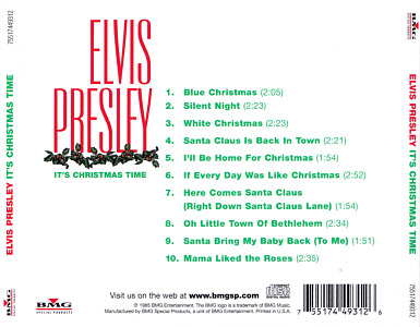 Elvis Presley CD It's Chrismas Time - USA 2008 - Sony Music 75517449312 - Elvis Presley CD