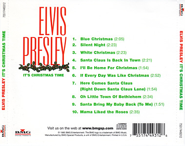 It's Chrismas Time - USA 1999 - BMG 75517449312 - Elvis Presley CD
