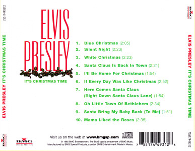 It's Chrismas Time - USA 2018 (made in Mexico) - Sony Music 75517456092 - Elvis Presley CD