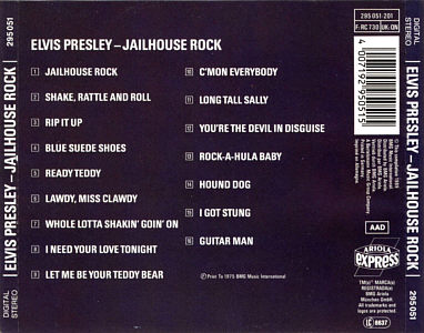 Jailhouse Rock (Ariola Express - diff. cover) - Germany 1989 - BMG 295 051
