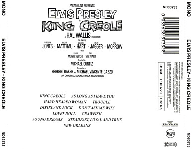 King Creole - Australia 1991 - BMG ND 83733 - Elvis Presley CD