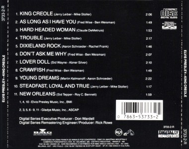 King Creole - Brazil 1994 - BMG 3733-2-R